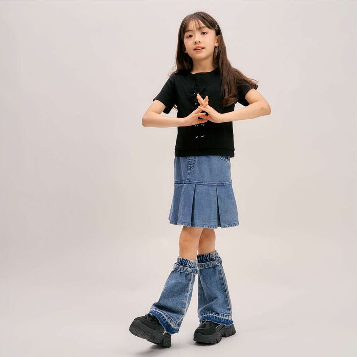 [Cool Touch] Denim Leg Covers,Black, medium image number 11