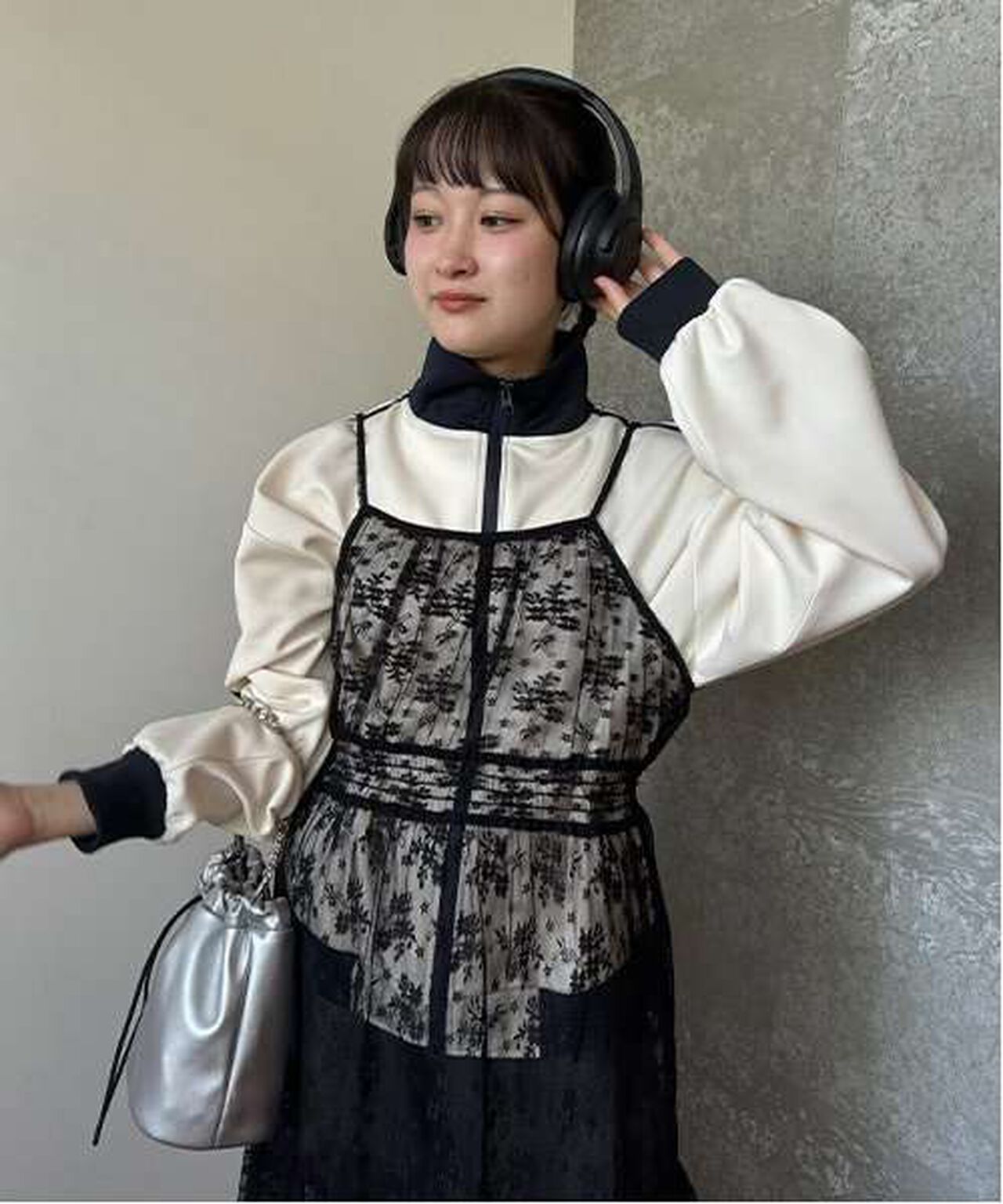 Sheer One-Piece Dress,Off white, large image number 4