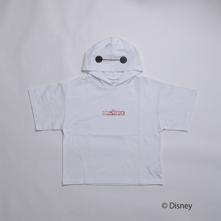 [SKIT0LY] [Disney] Baymax Hooded Short-Sleeve Big T-Shirt,, medium