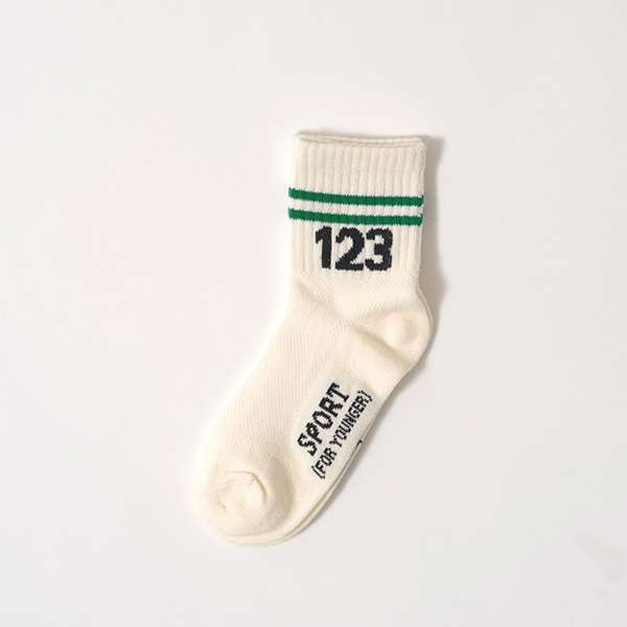 123 Line Crew Socks,Red, large image number 3