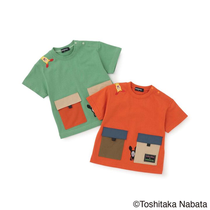 [Kobito Zukan] Pocket Short Sleeve T-Shirt,Green, medium image number 10