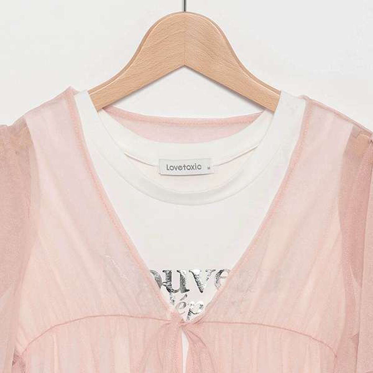 Tulle Bolero with Inner Wear,Black, large image number 8