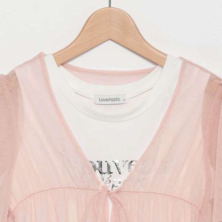 Tulle Bolero with Inner Wear,Black, medium image number 8