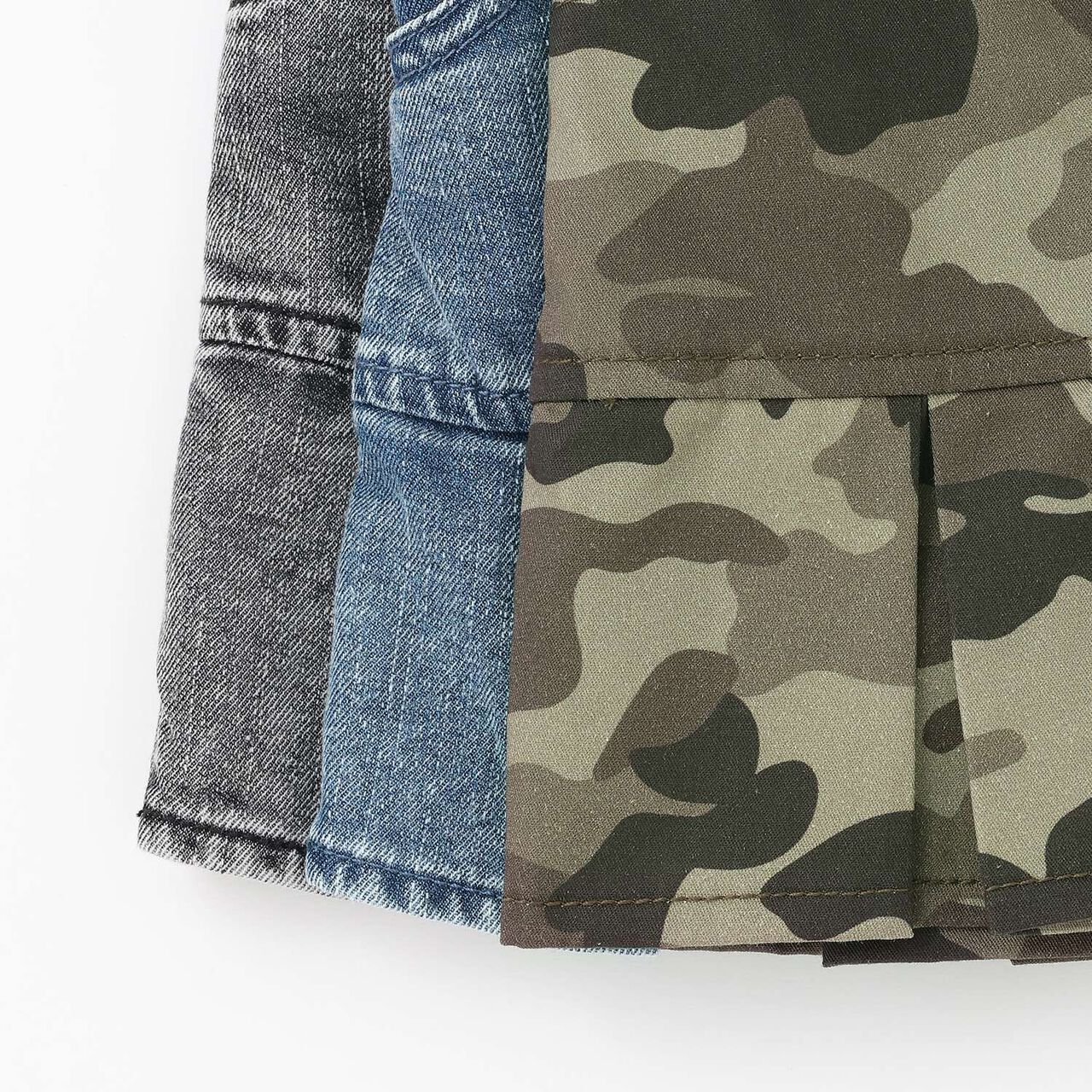 [Cool Touch] Box Pleat Hem Skirt,Blue, large image number 25