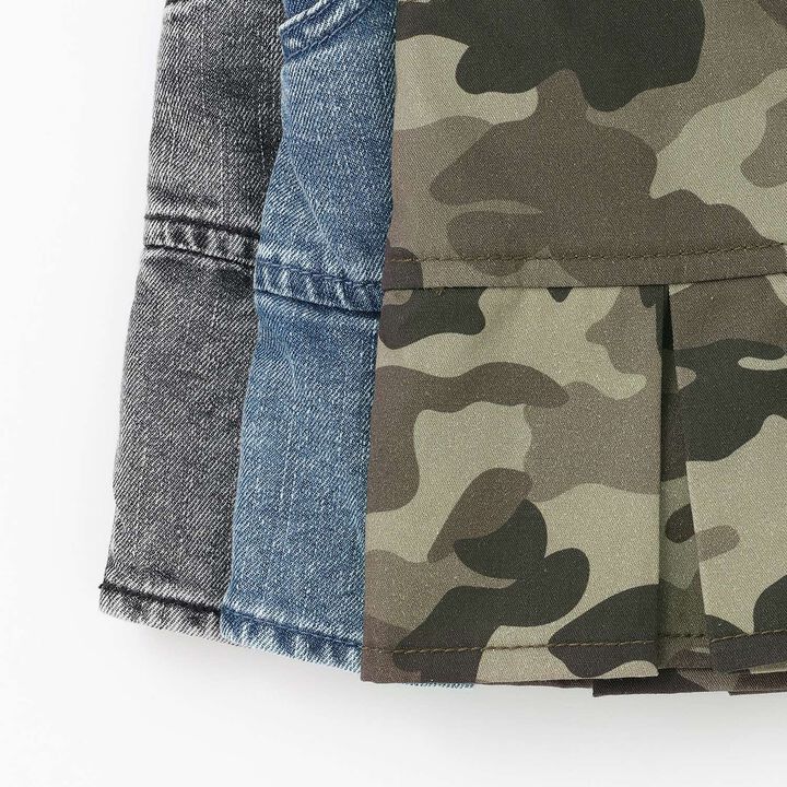 [Cool Touch] Box Pleat Hem Skirt,Blue, medium image number 25
