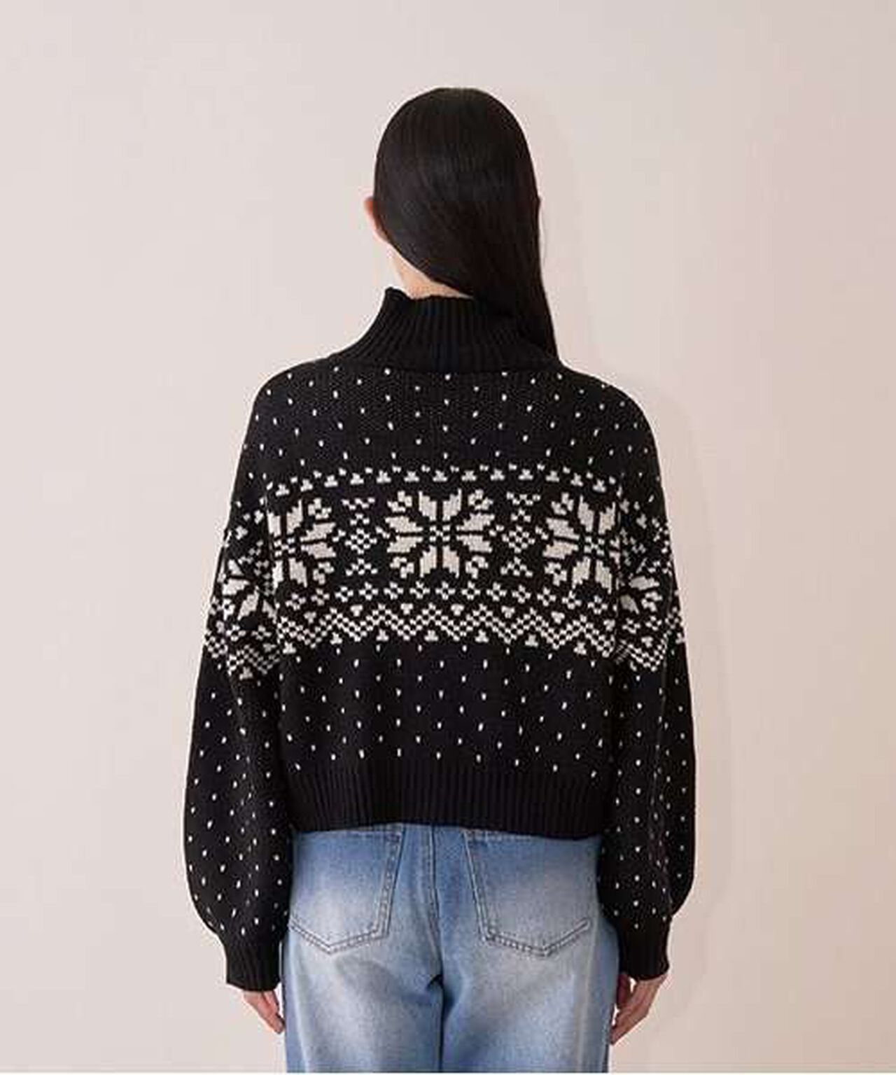 Nordic Zip Knitwear,Black, large image number 12