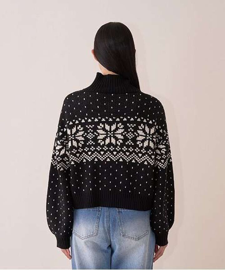 Nordic Zip Knitwear,Black, medium image number 12