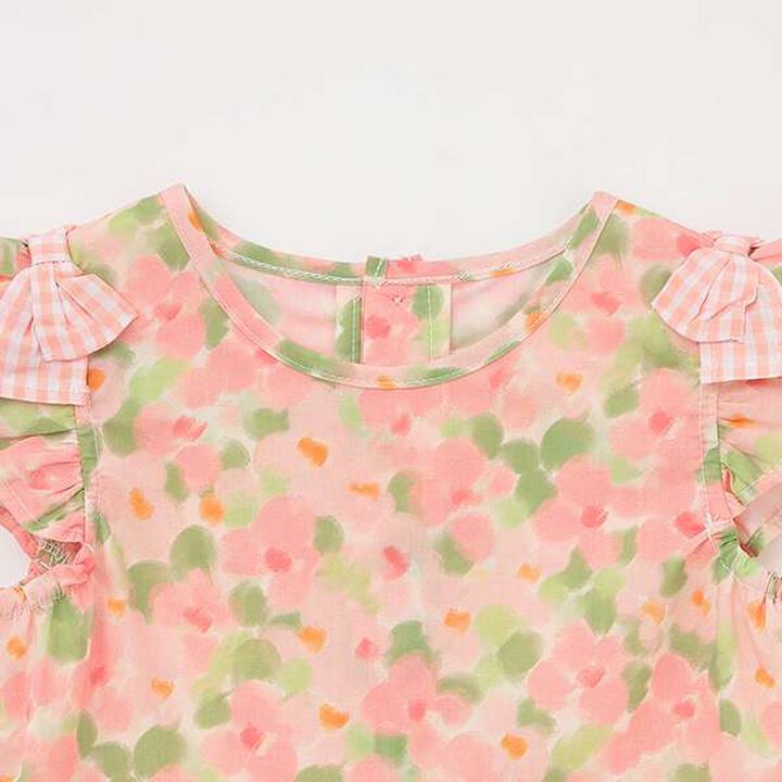 Flower Print Outfit Set,Pink, medium image number 3