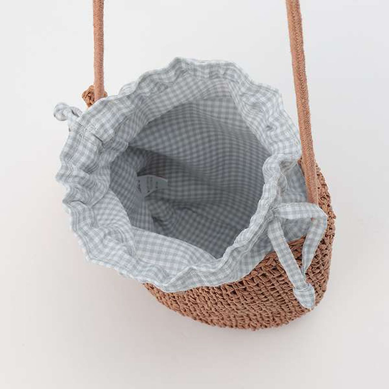 Woven Fruit Small Shoulder Bag,Camel, large image number 10