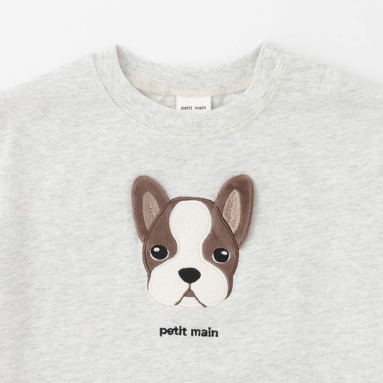 [接觸涼感] DOG貼布刺繡短袖T恤,苔蘚綠, large image number 10