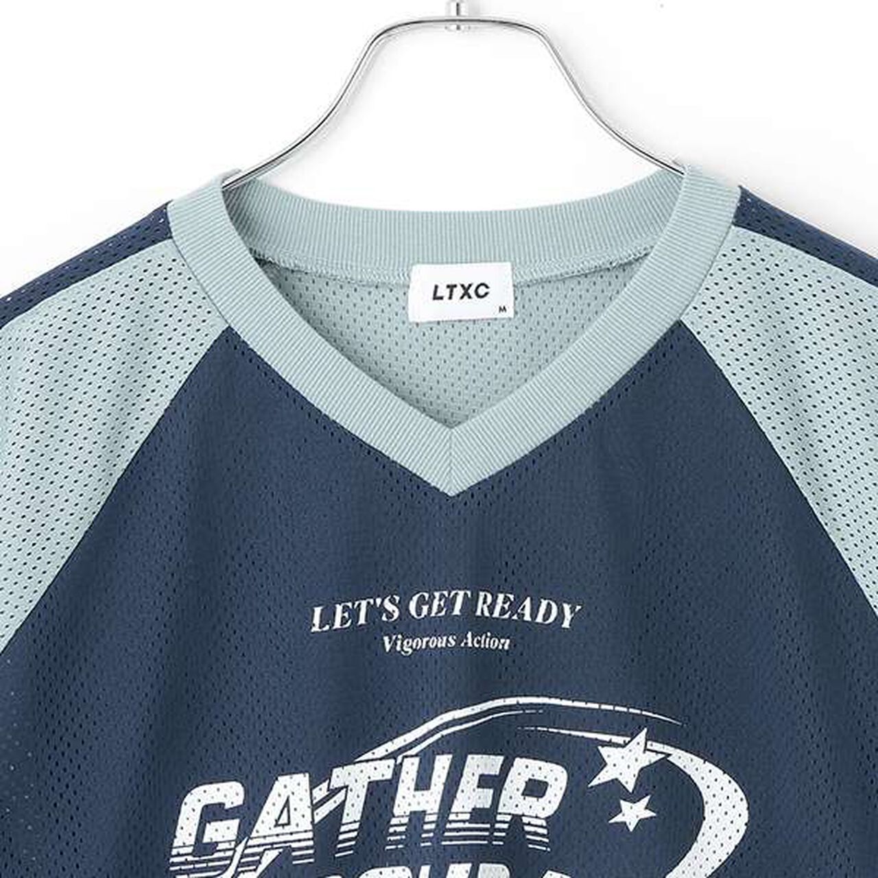 Loose Mesh Game T,Navy, large image number 11