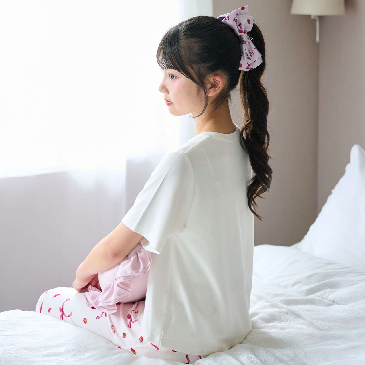 [接觸涼感] 混款圖案居家服組合,淡藍色, large image number 4