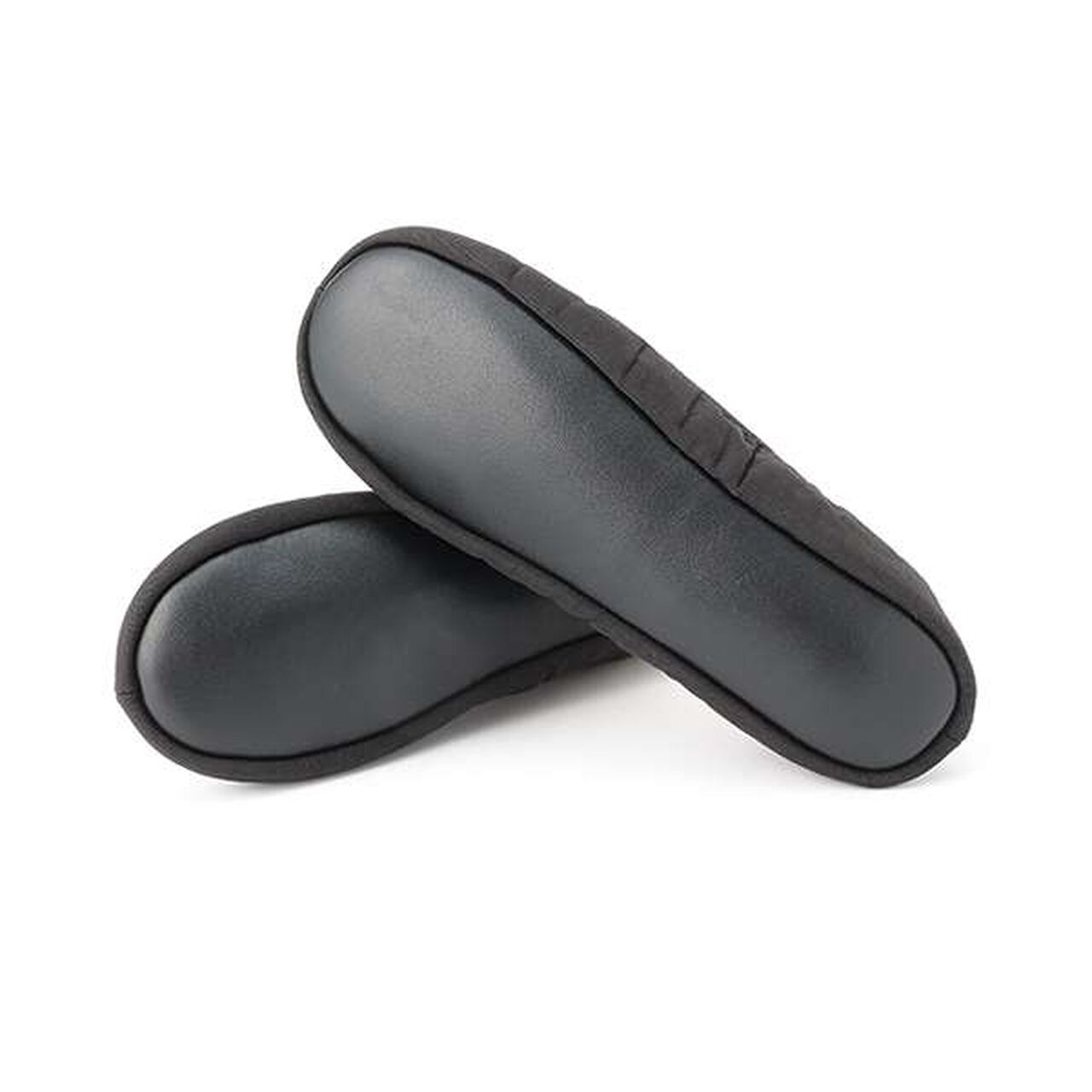 Drawstring Pouch Folding Slippers,Black, large image number 6