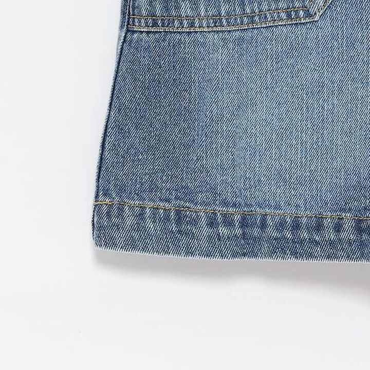 Denim Jumper Dress,Sax blue, medium image number 7