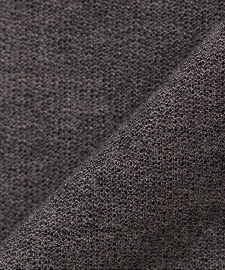 Tie-Detail Gathered Off-Shoulder Cut and Sew Top,Gray, medium image number 10