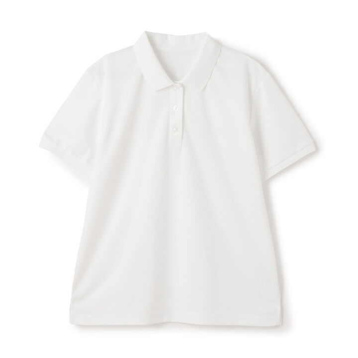 Quick-Dry Absorbent Polo Shirt,White, medium image number 8