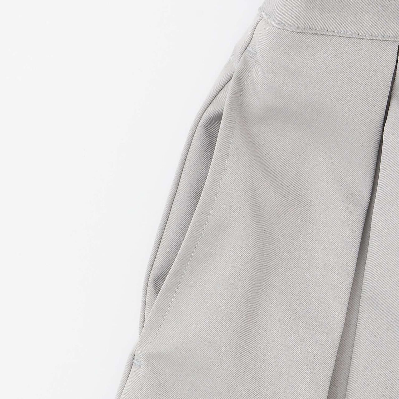 [Easy Care] Pleated Skirt with Belt,Gray, large image number 13
