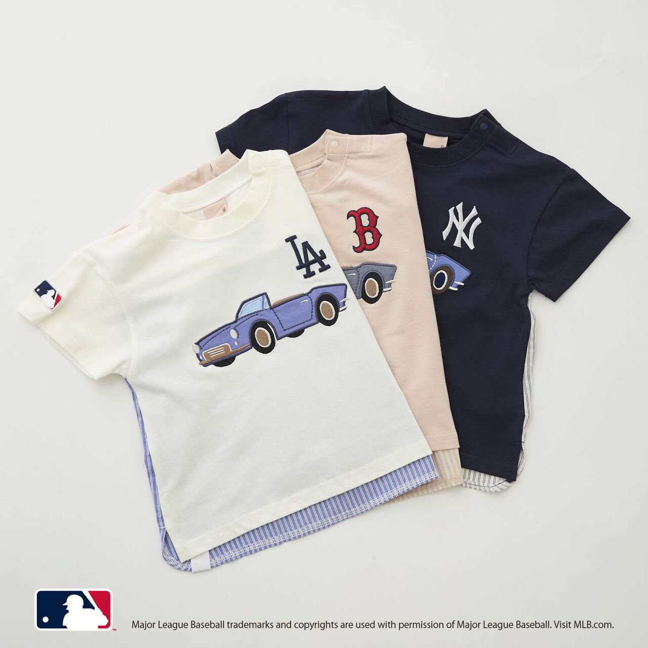 [MLB] Car Appliqu&eacute; T-Shirt,Light beige, large image number 24