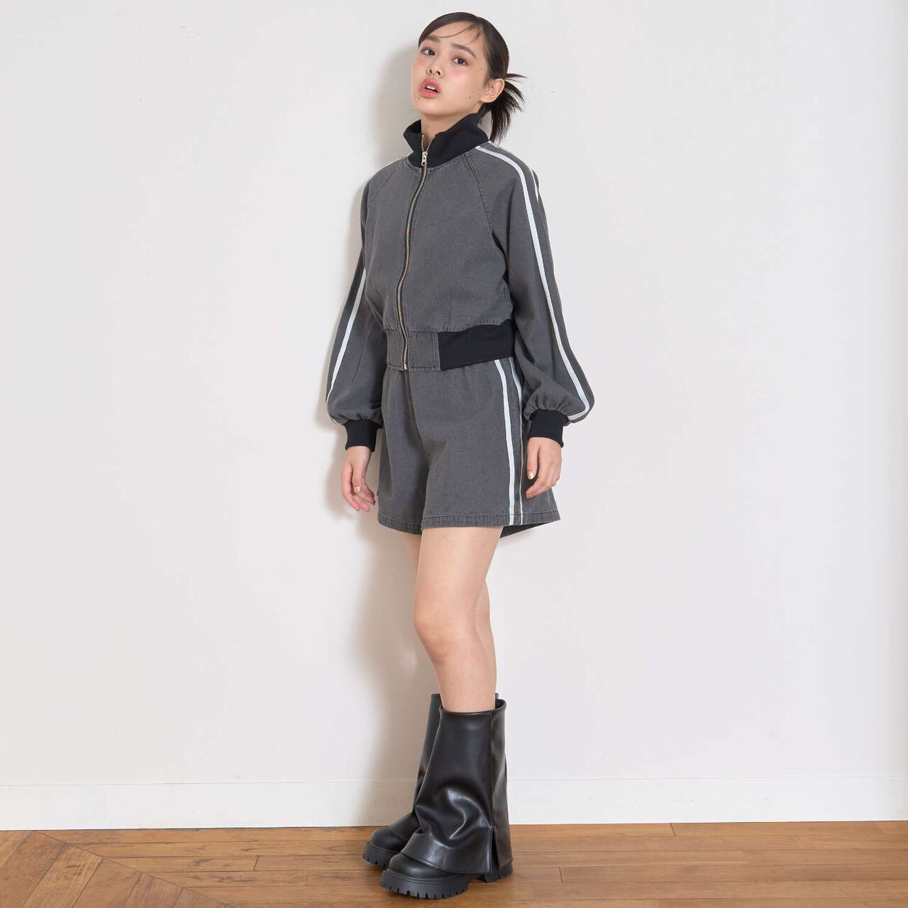 Denim Zip Setup,Blue, large image number 17