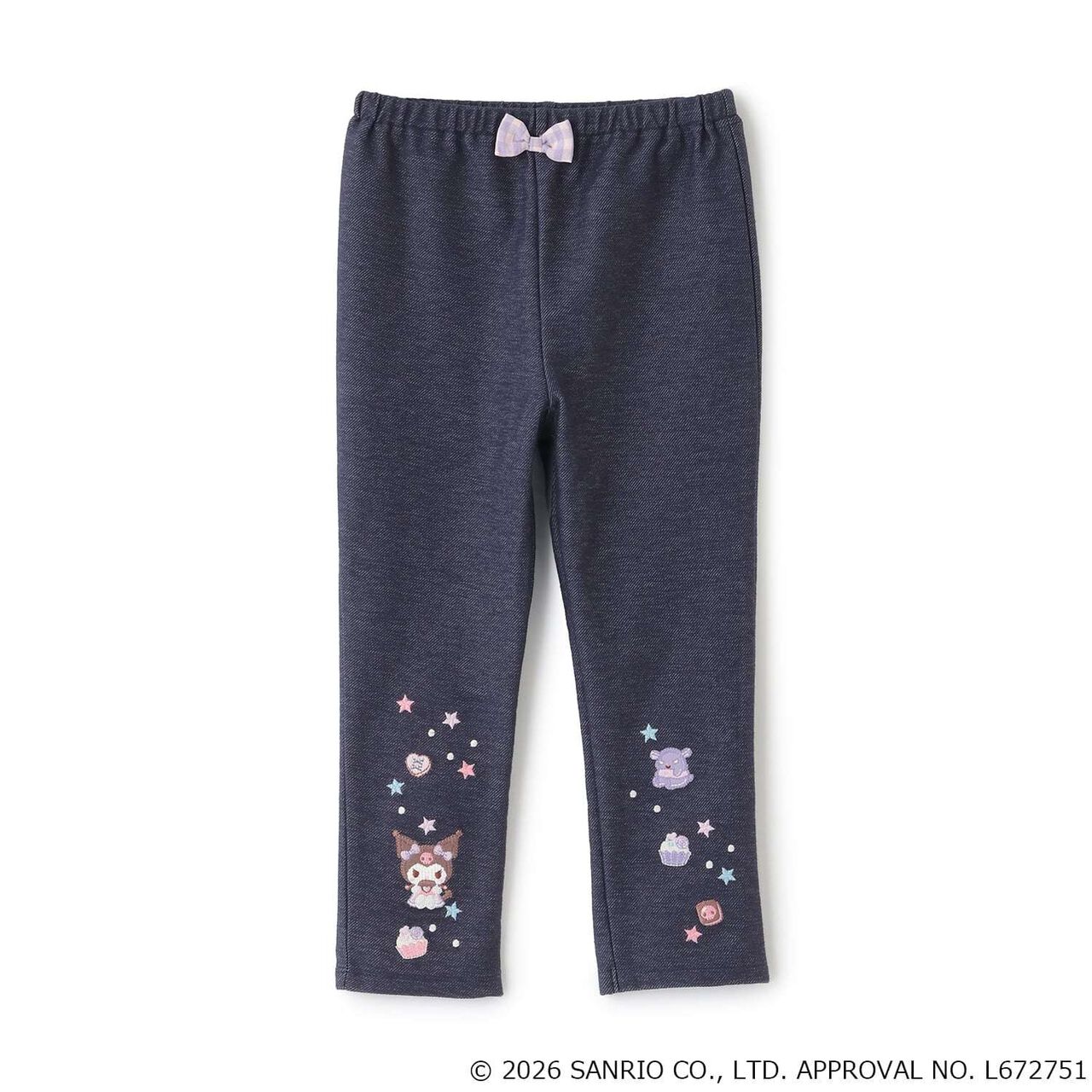 [Cinnamoroll/Kuromi] Leggings,Navy, large image number 4