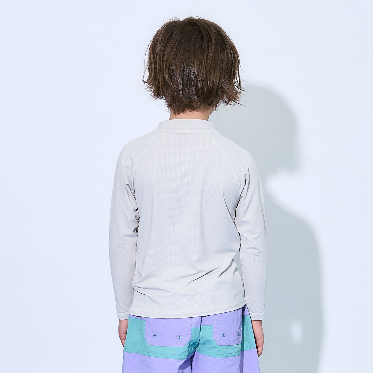 [SWIM] [UV] Full-Zip Mesh Rash Guard [Kids' Clothing] [Boys & Girls],Milky white, large image number 15