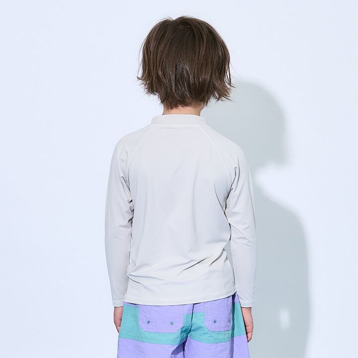 [SWIM] [UV] Full-Zip Mesh Rash Guard [Kids' Clothing] [Boys & Girls],Milky white, medium image number 15