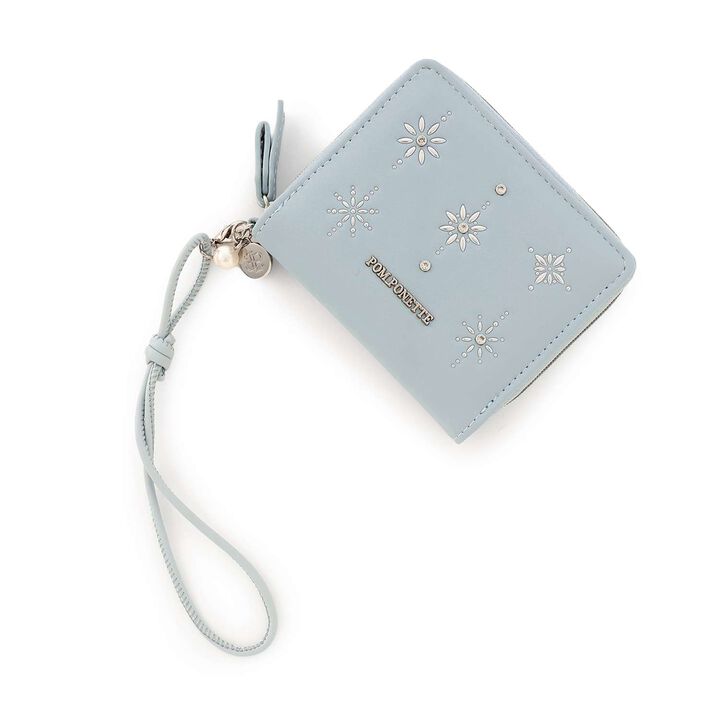 Foil Jewel Mini Wallet,Light blue, medium image number 0