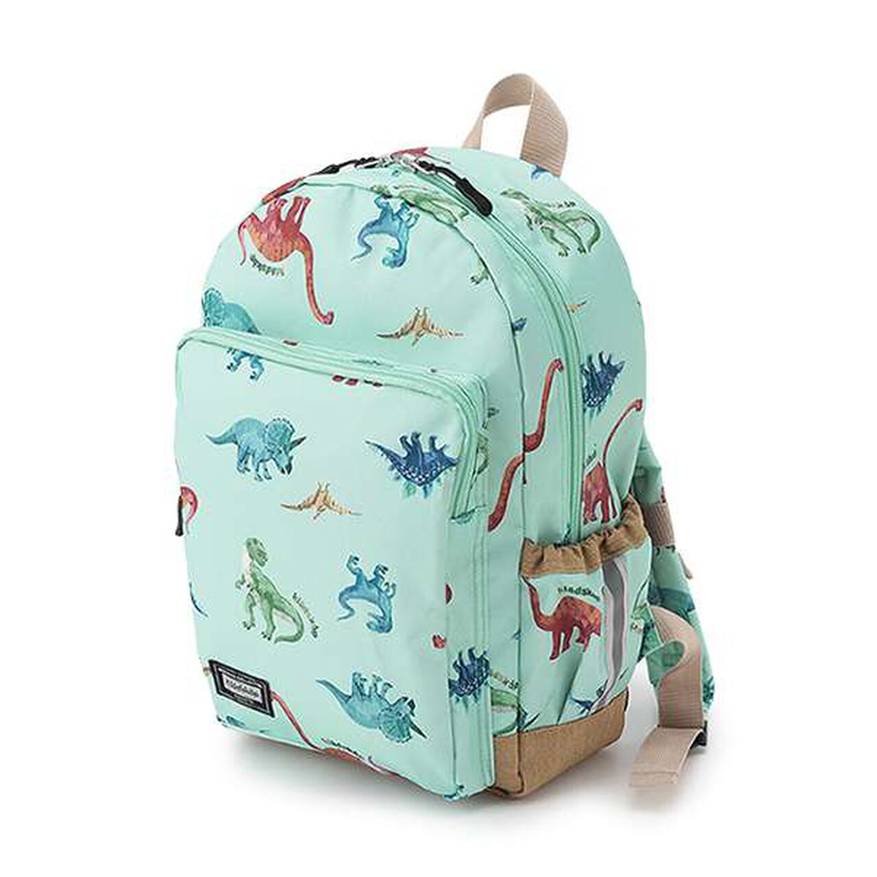Dinosaur Print Backpack,Beige, large image number 14