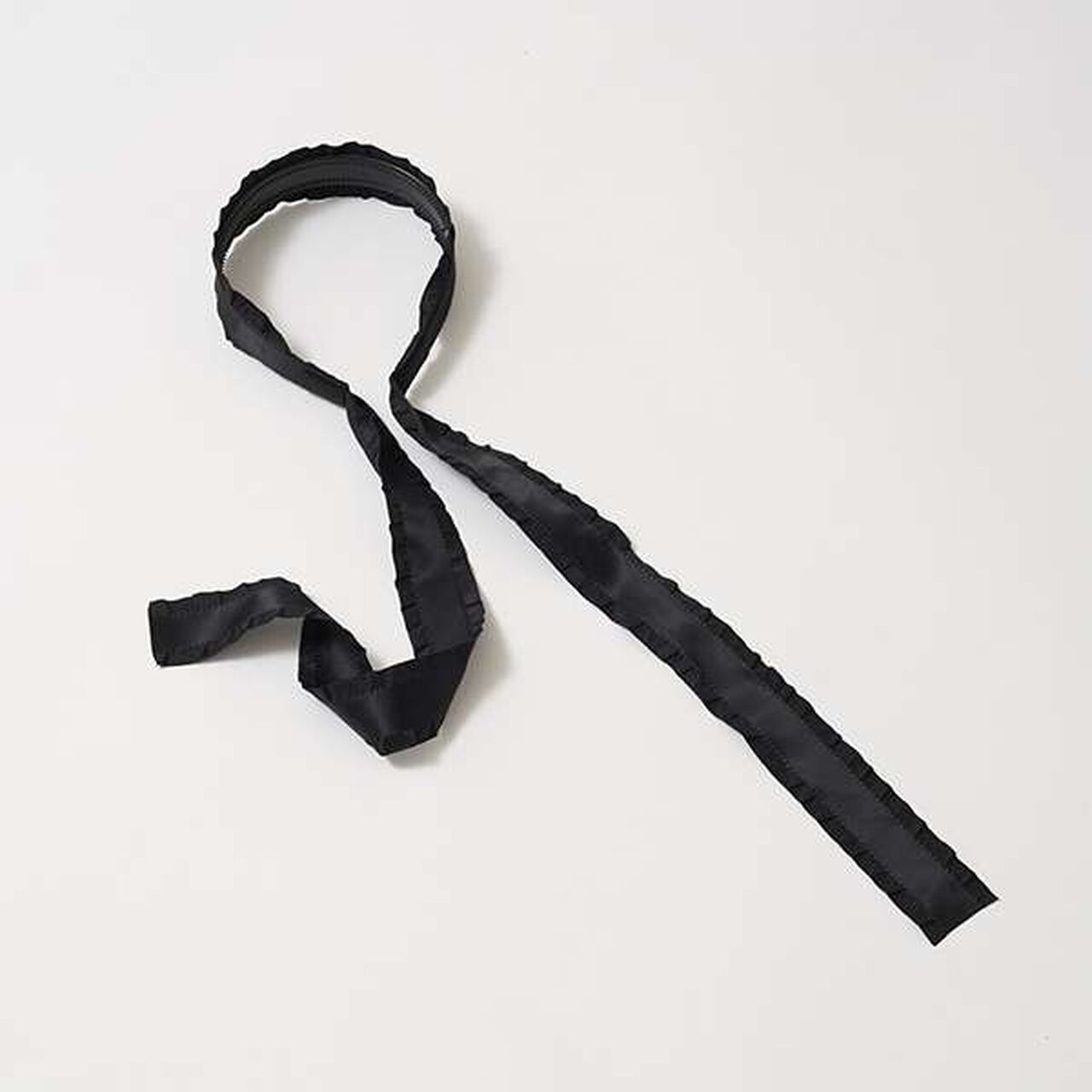 Frill Ribbon Tape Headband,Moss green, large image number 5