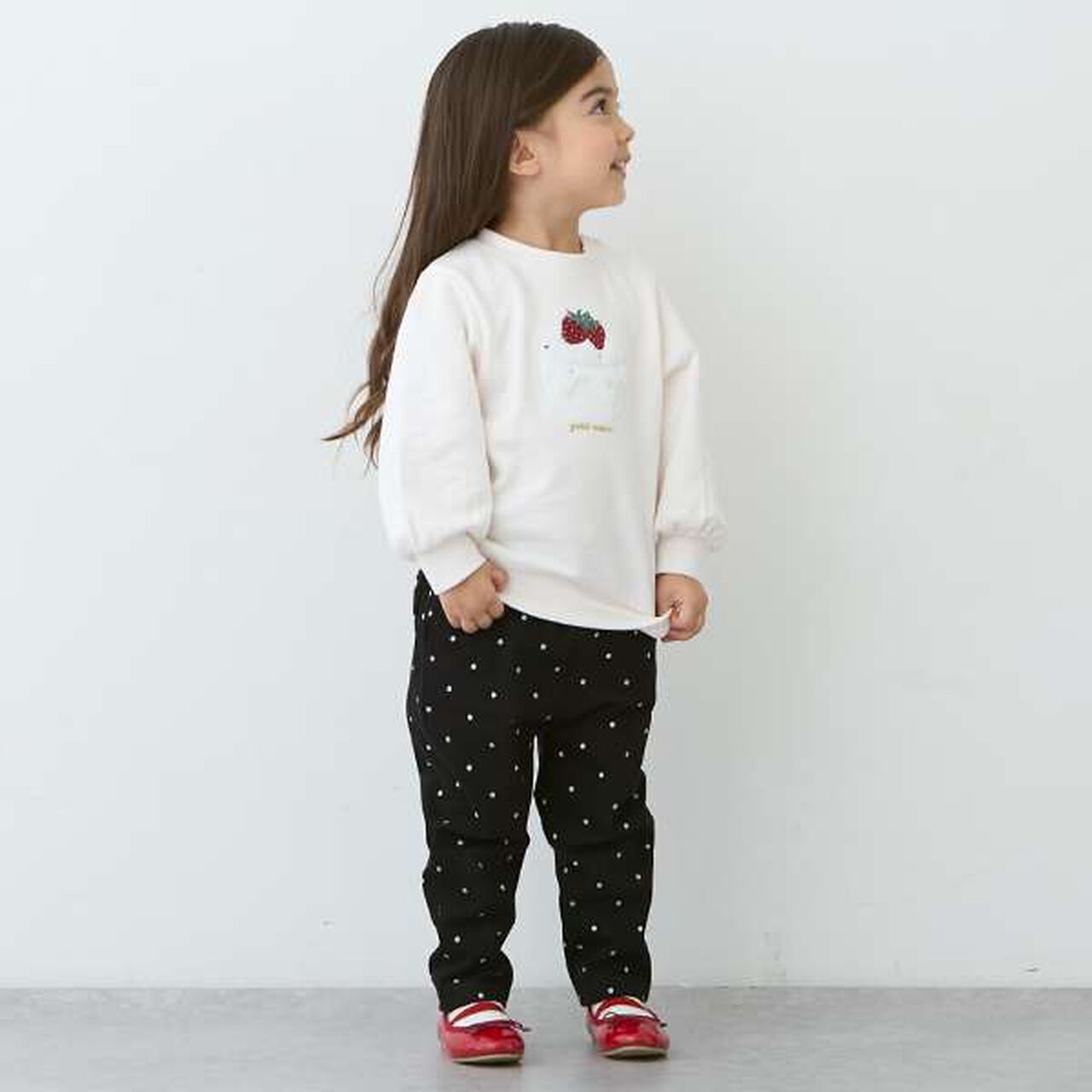 [Smile Series] Brushed-Lining Pants (Kids Size),Light pink, large image number 15