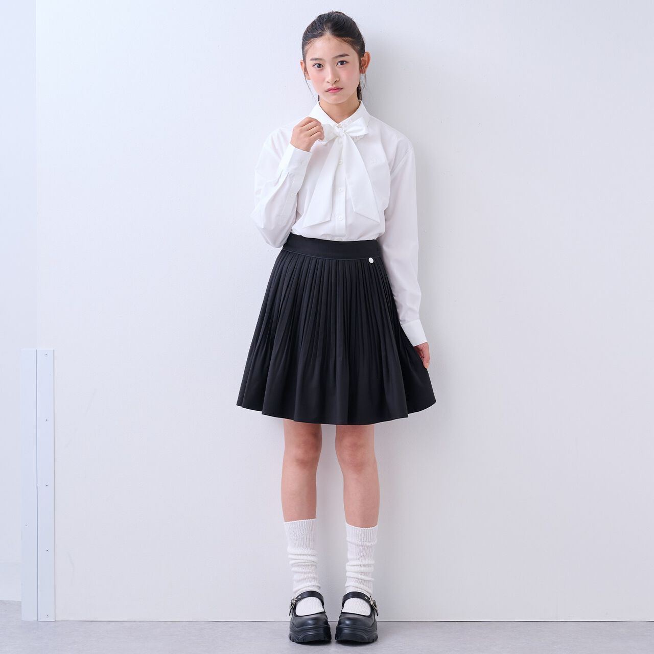 [Lightweight Sole] Plush Thick-Soled Ballet Sneakers,Black, large image number 11