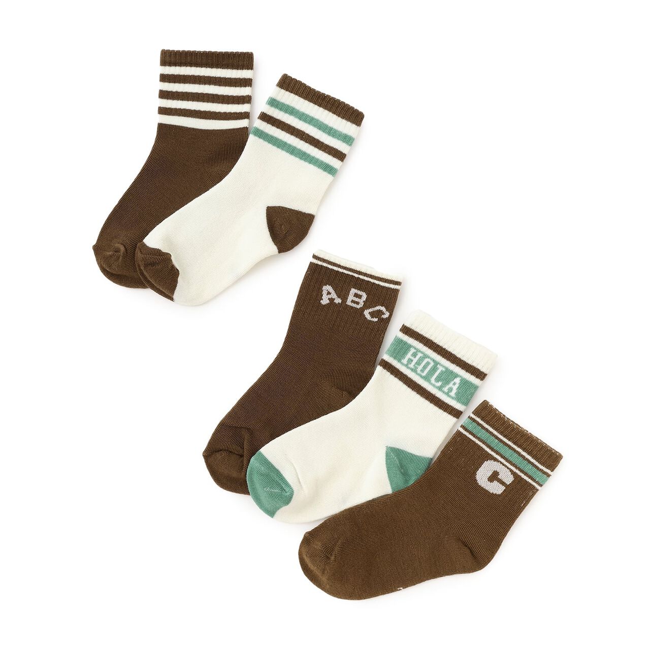 Line Assorted Crew Socks,Dark brown, large image number 9