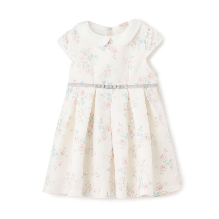 Collared Tuck One-Piece Dress,Multi color, medium image number 6