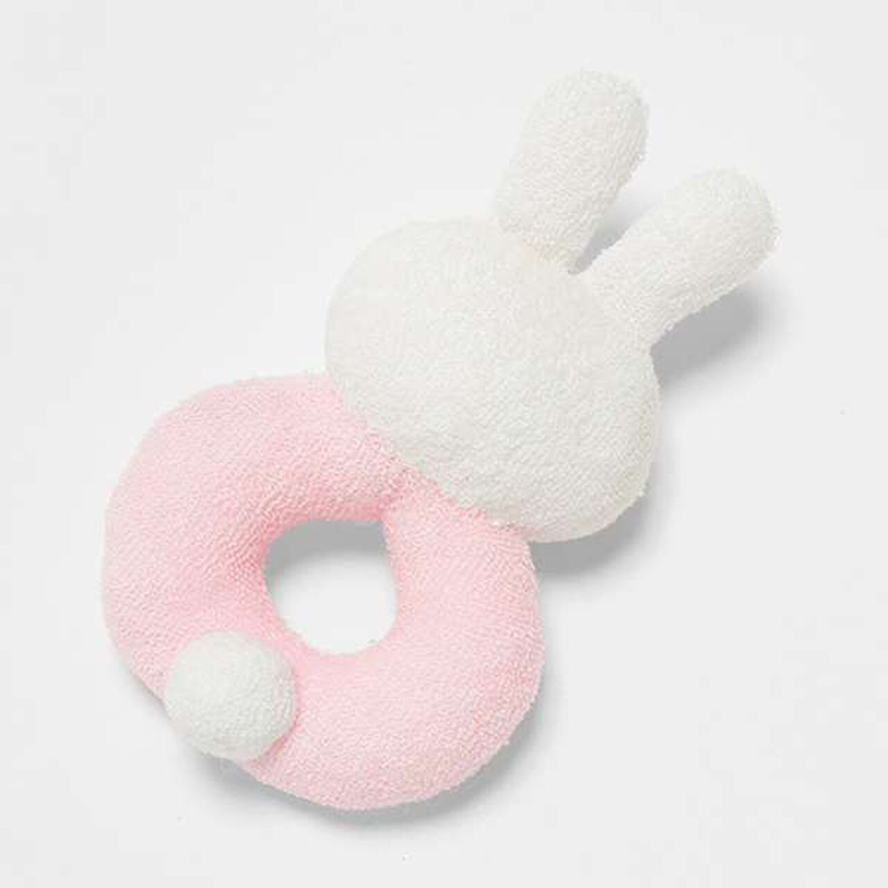 Rabbit Ring Rattle,Pink, large image number 1