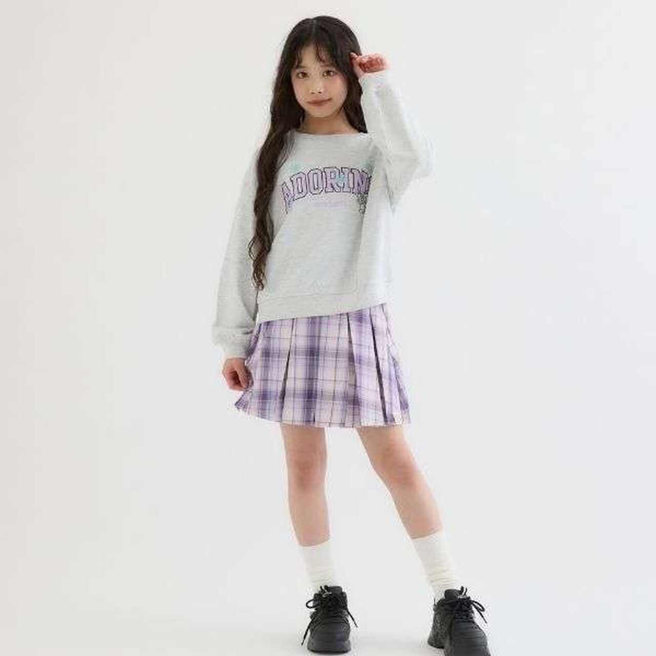 [Favi Baby] 100% Cotton College Fleece Sweatshirt,Mint, large image number 5