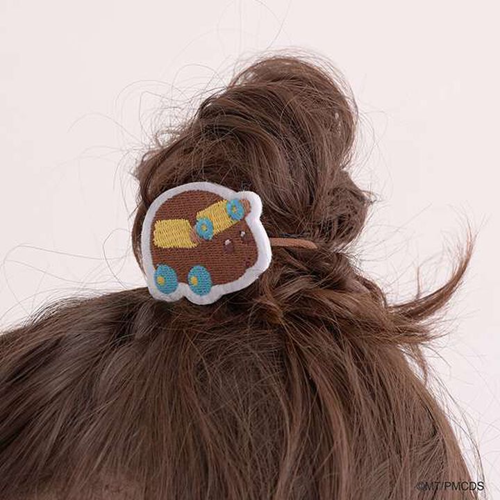 [PUI PUI Molkky] Patch Hair Tie 2-Piece Set,Mocha brown, medium image number 3