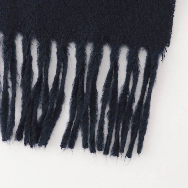 [Anti-Static Finish] Cashmere Touch Checkered Scarf,Navy, medium image number 5