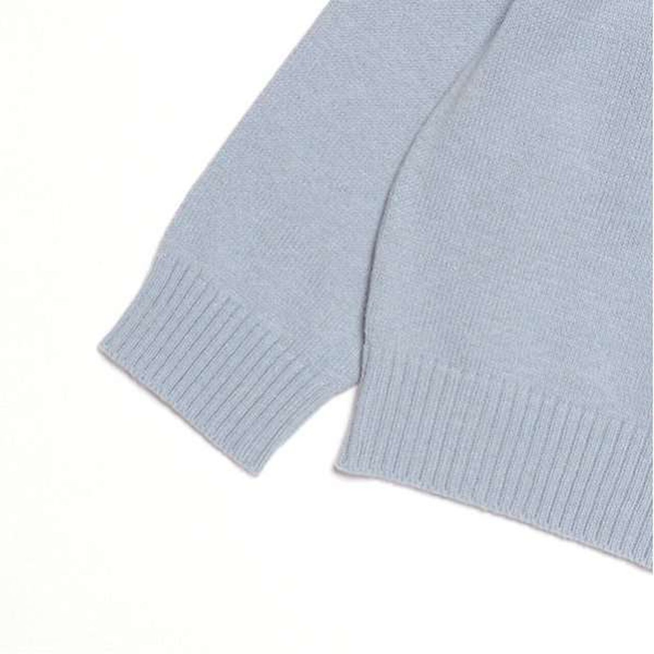 Ribbon Knit Cardigan,Sax blue, large image number 2