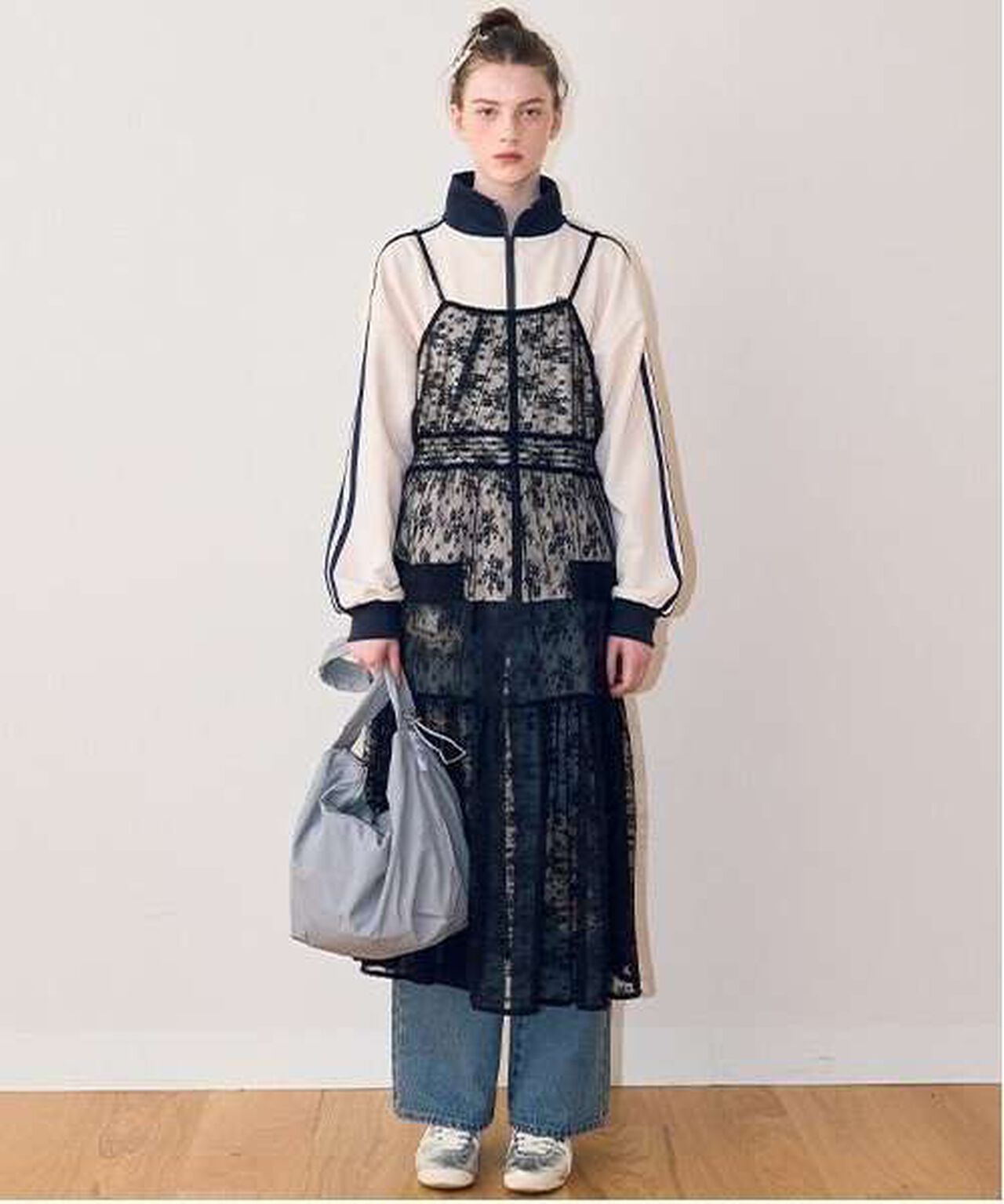 Sheer One-Piece Dress,Off white, large image number 12