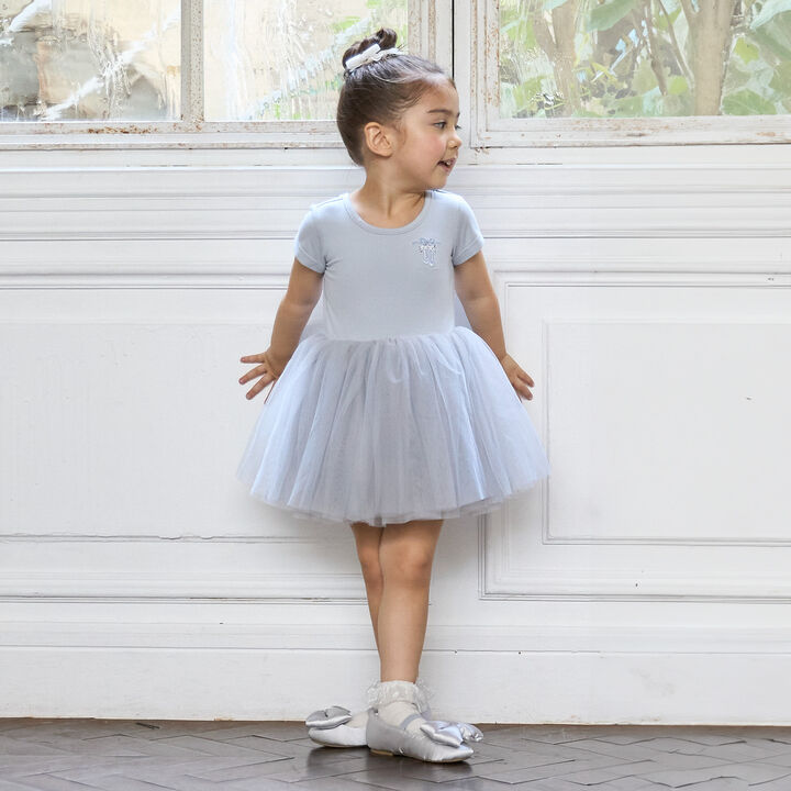 Ballet Tulle One-Piece Dress,Light blue, medium image number 0