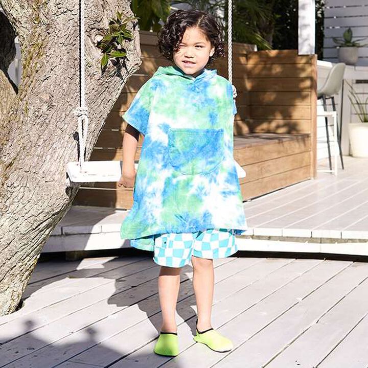 [SWIM] Hooded Cape Towel,Green, medium image number 13