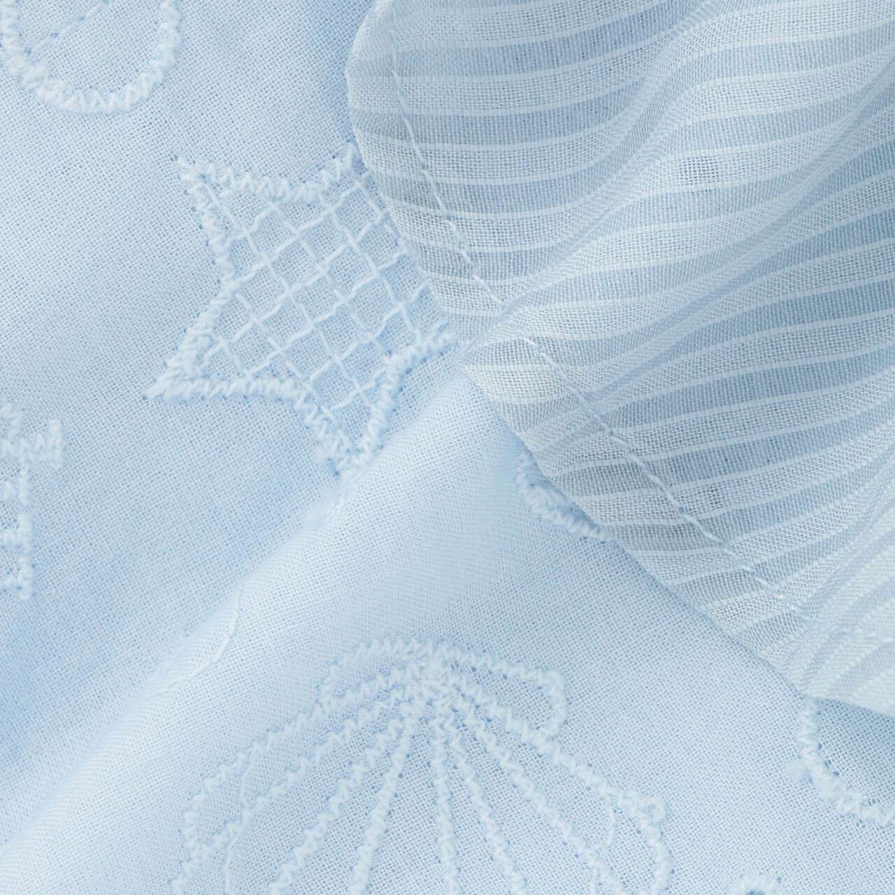 [Restocked] Shell Pattern Lace Tunic,Sax blue, large image number 7