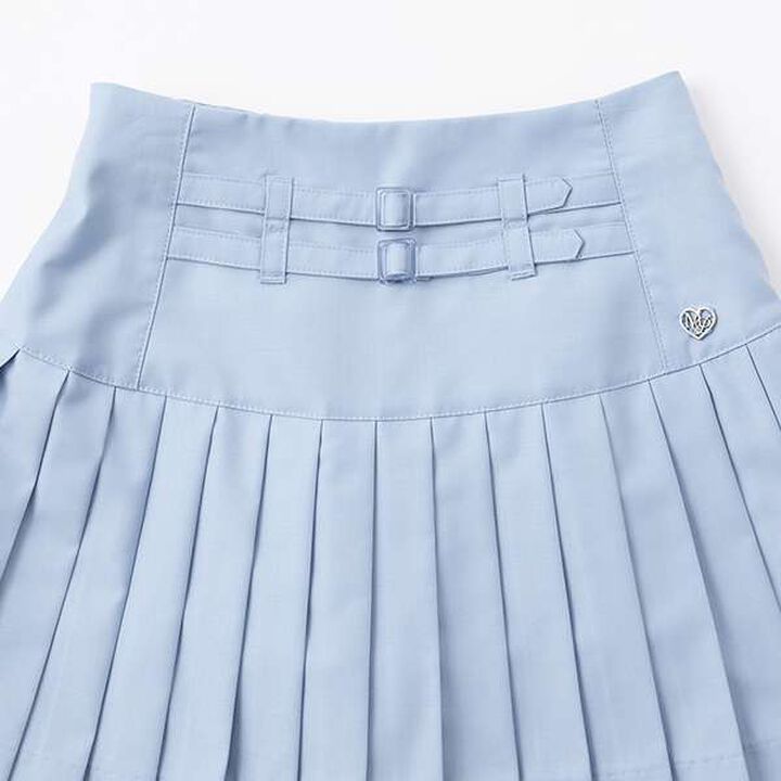 Double Pleated Skirt-Pants,Black, medium image number 2