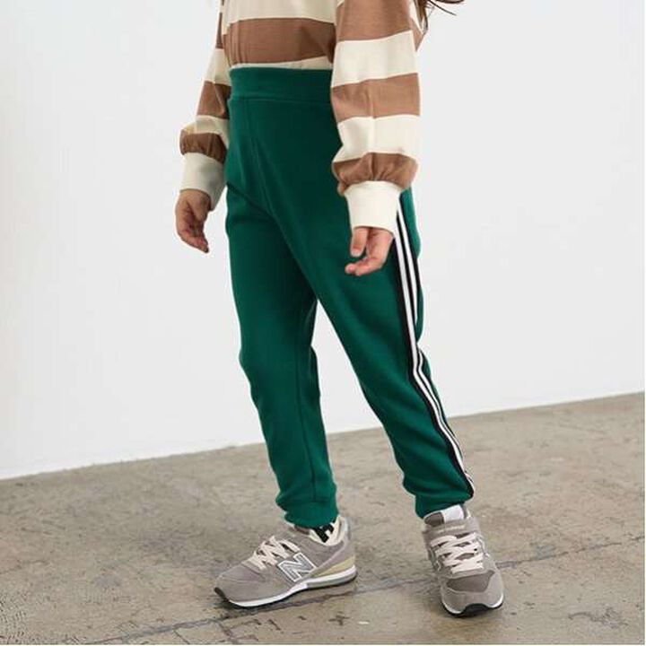 [Tomo] Pants with Side Line Tapered Design,Moss green, medium image number 0