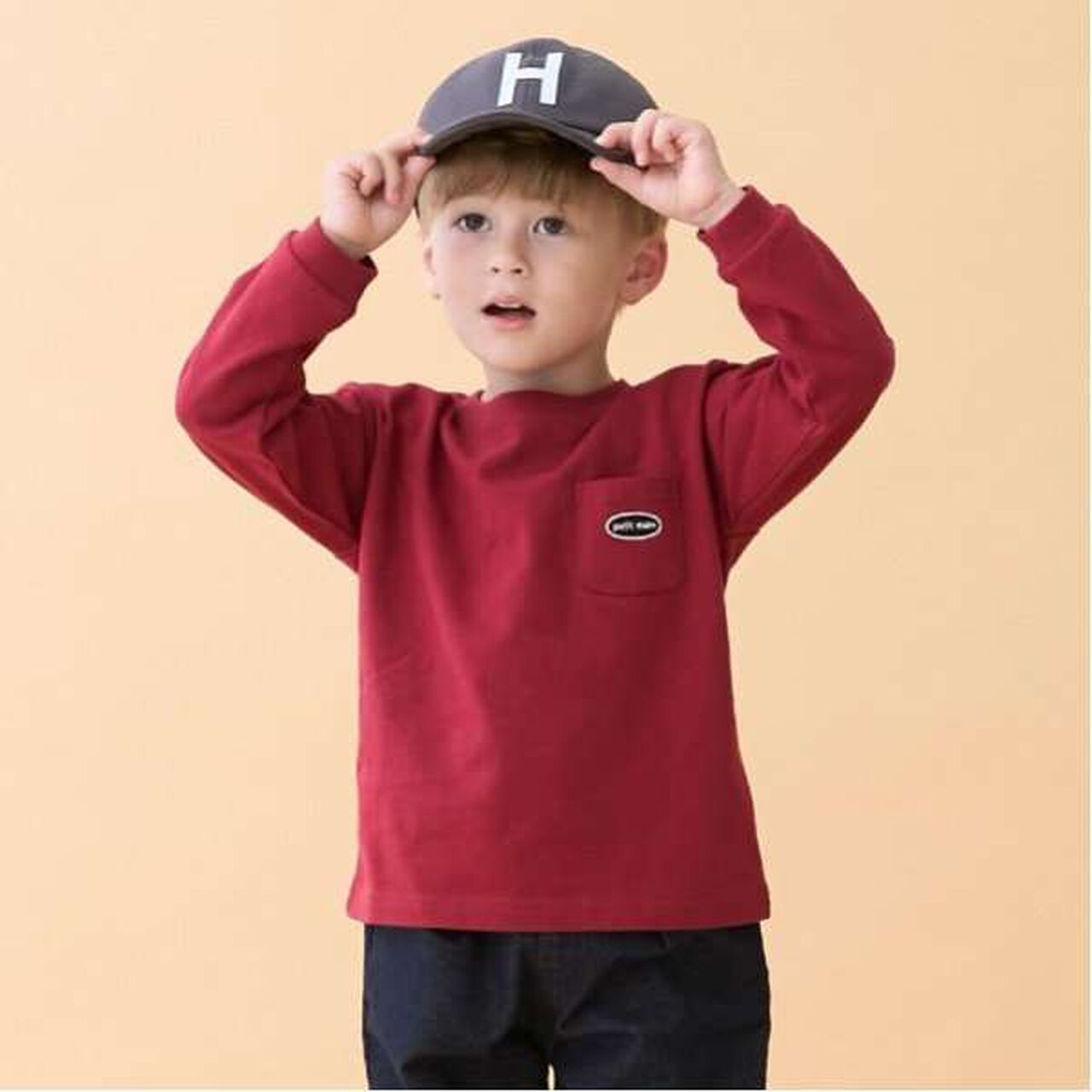 Solid Long Sleeve T-Shirt,Light pink, large image number 13