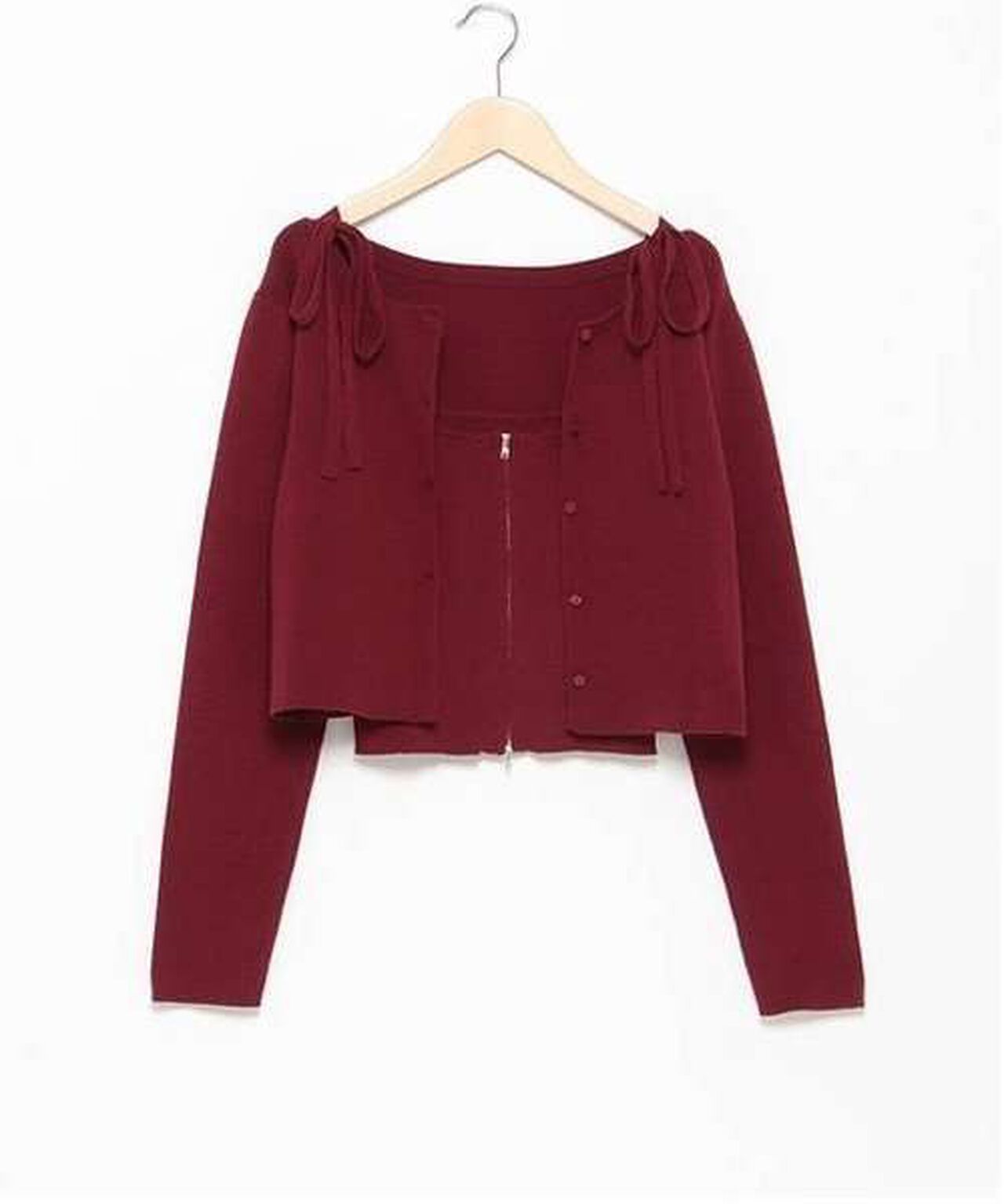 Cardigan Ensemble,Black, large image number 15