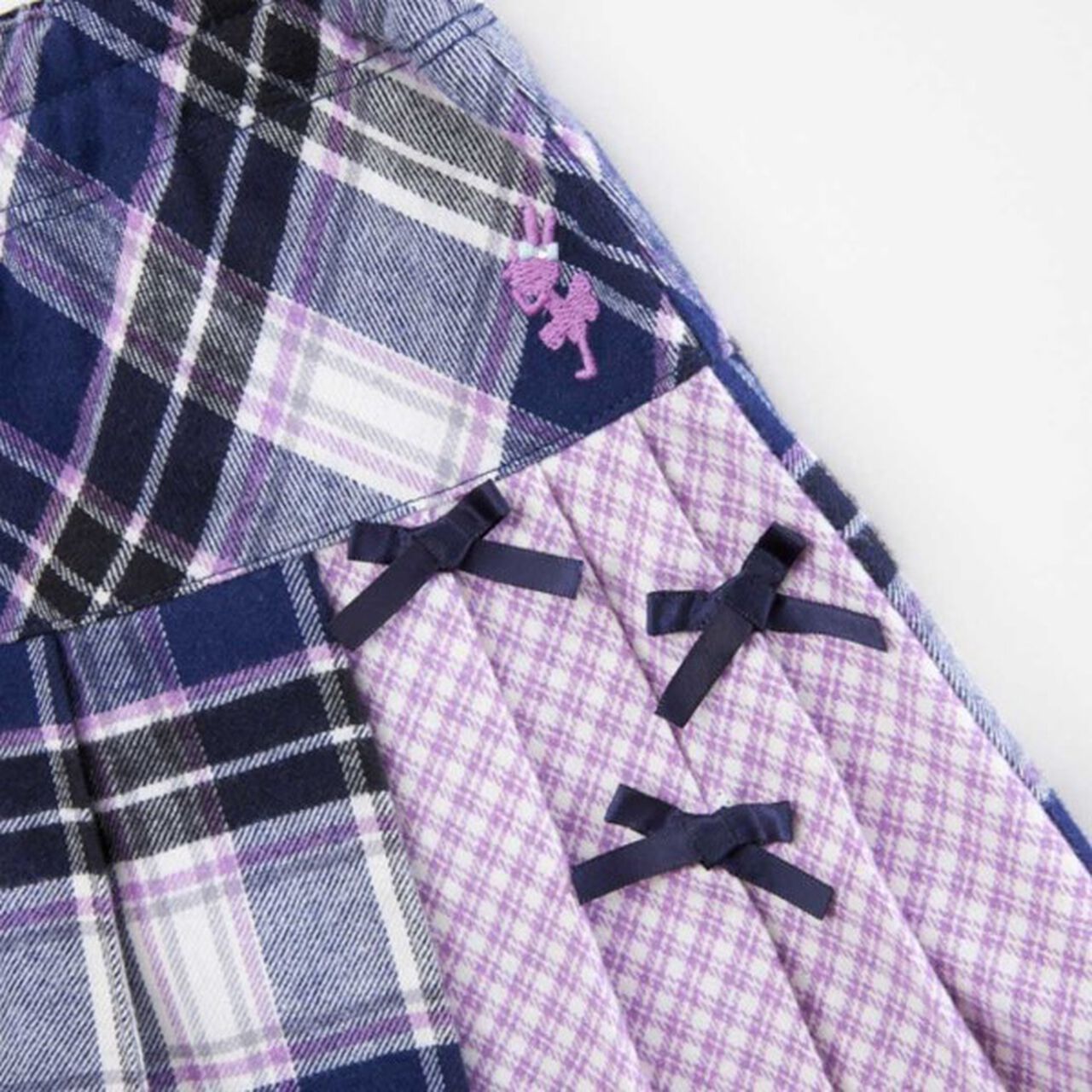 KP Check Pleats Skirt with Shorts (90-160),Pink, large image number 6