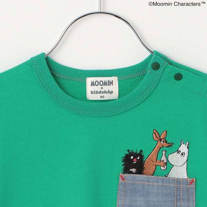 MOOMIN/Chest Pocket Short Sleeve T-Shirt,Green, medium image number 10