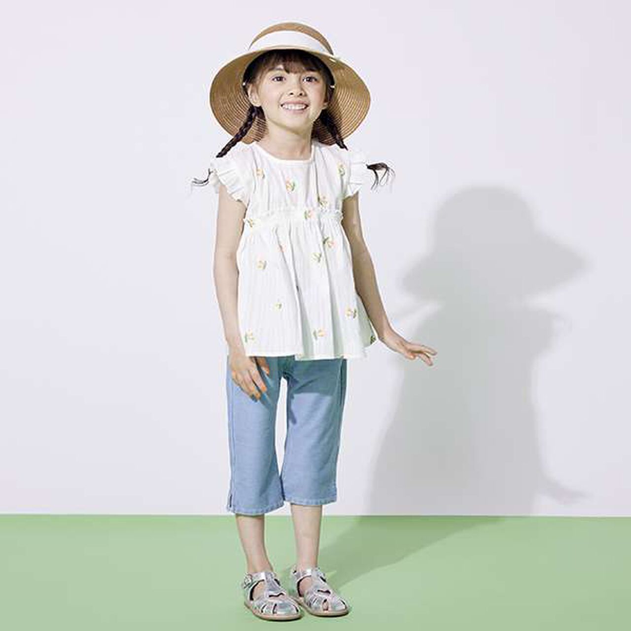 [Smile Series] Capri Pants,Yellow, large image number 11