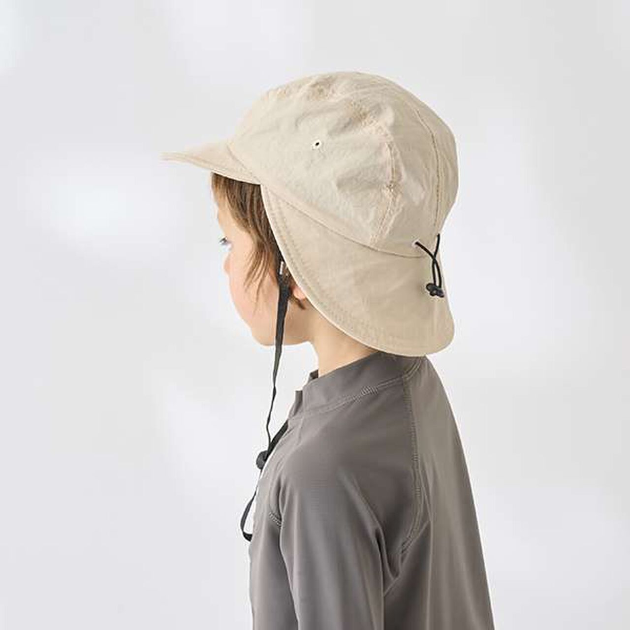 Cap with Sunshade,Beige, large image number 10